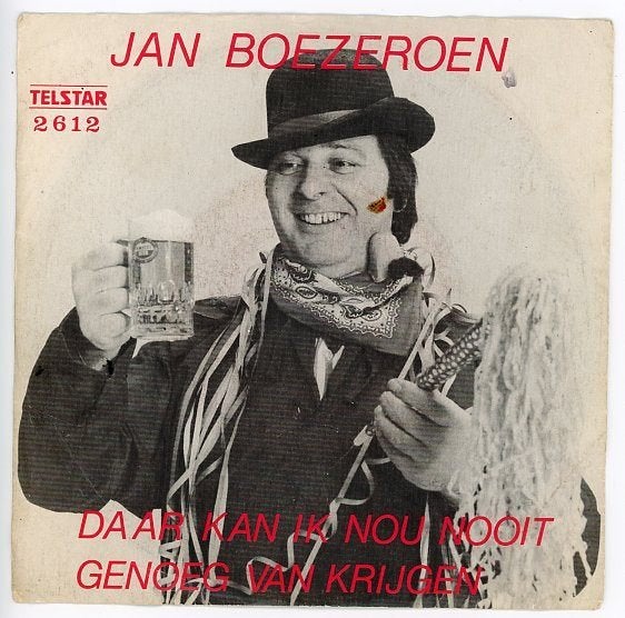 Telstar 2612 van Jan Boezeroen uit 1977, Cd's en Dvd's, Vinyl | Nederlandstalig, Gebruikt, 7 inch, Ophalen of Verzenden, 1970 - 1979