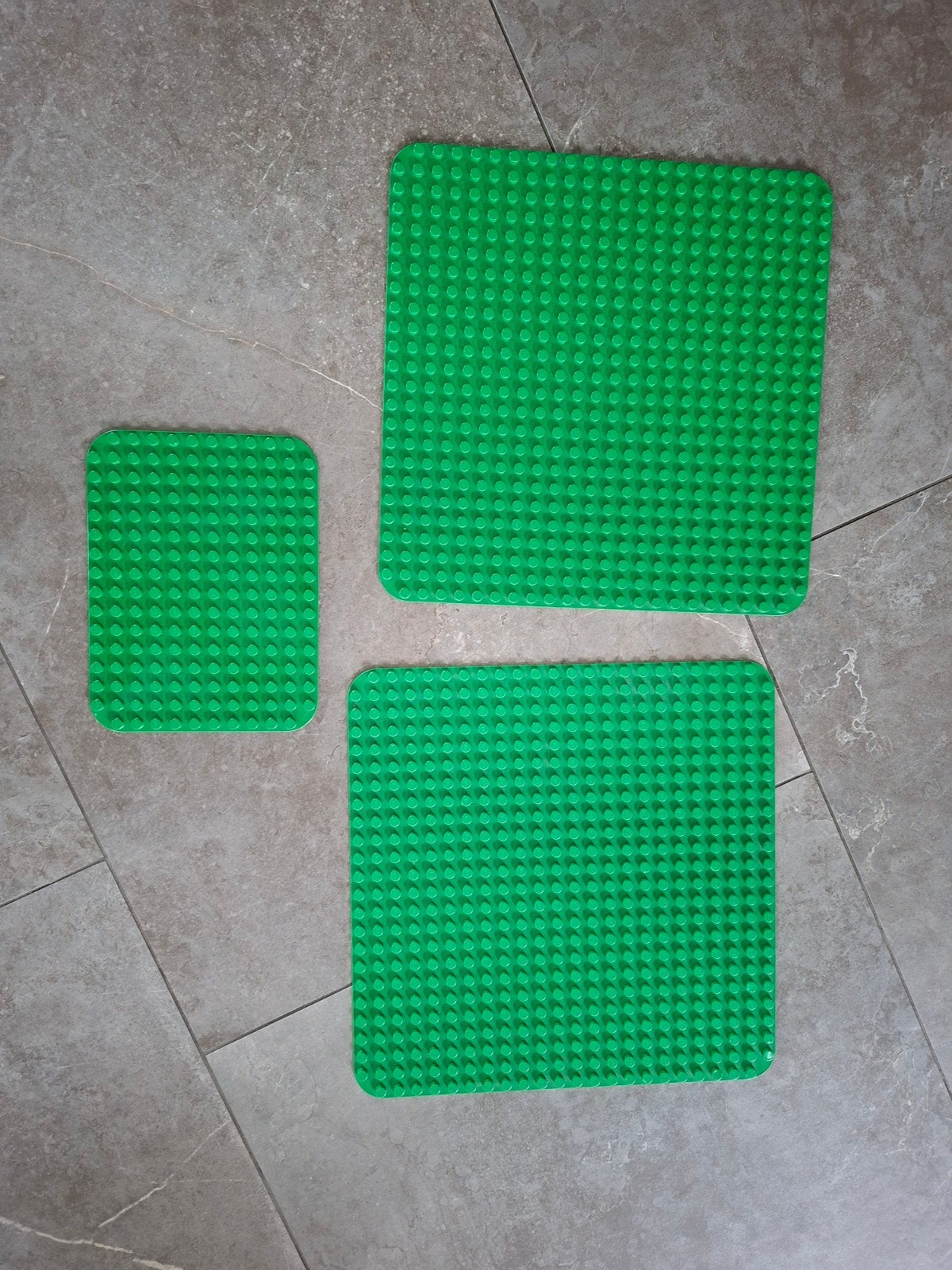 Lego grondplaten groen - 3 stuks, Ophalen of Verzenden, Gebruikt, Grondplaat, Lego