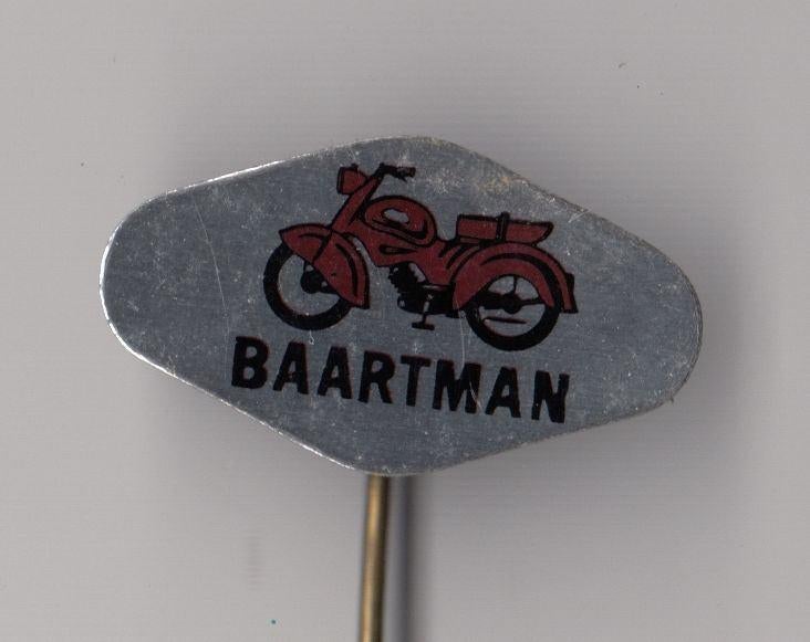 Baartman Brommers Brommer Motor speldje, Gebruikt, Niet vindbaar, Niet vindbaar, Speldje of Pin