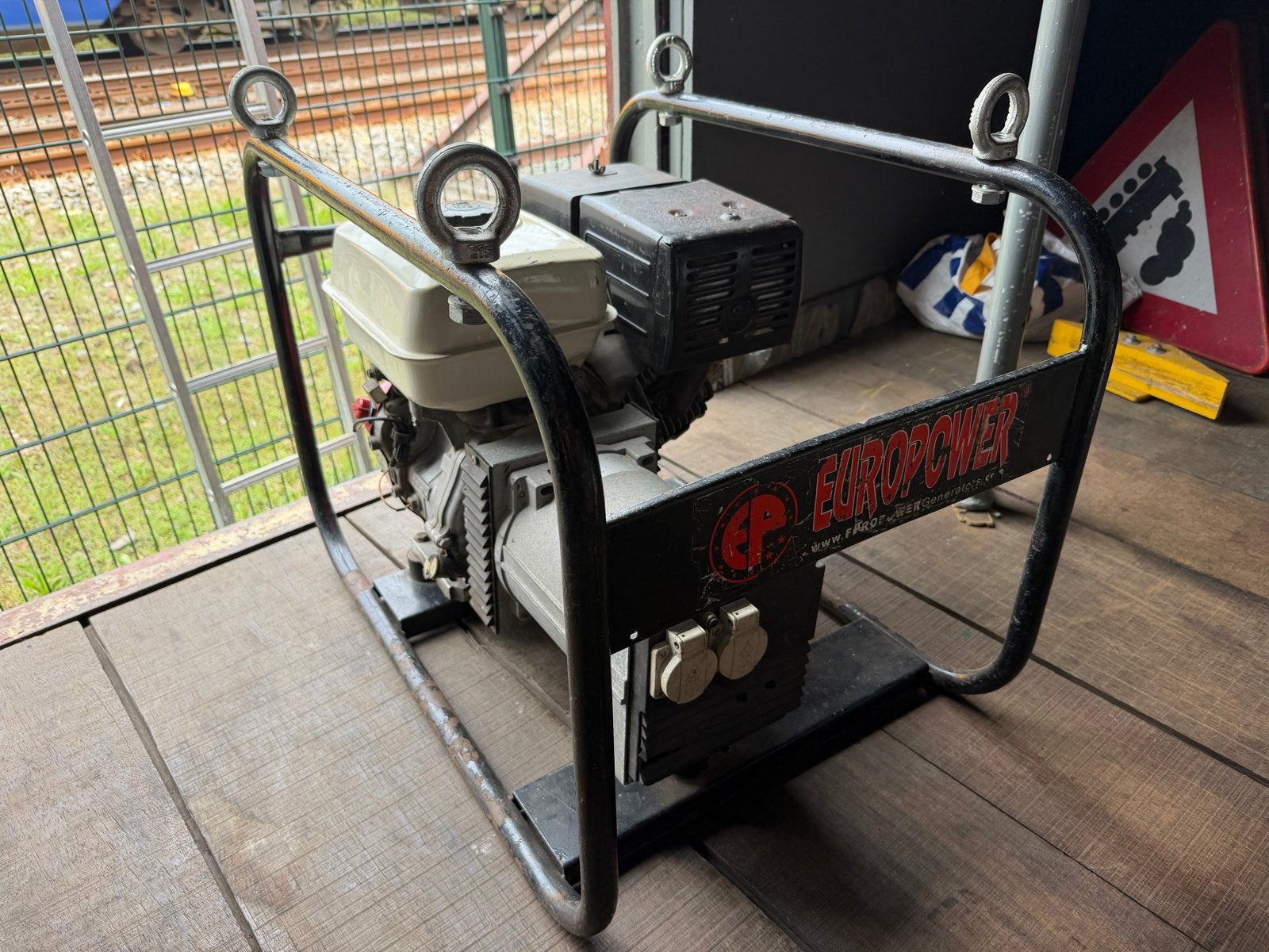 Europower Generator 4 kVA met Honda GX270 9.0 motor, Doe-het-zelf en Verbouw, Ophalen, Gebruikt