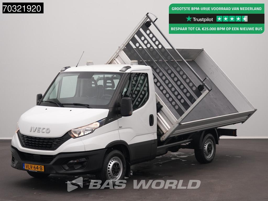 Iveco Daily 35S16 Driezijdige Kipper 3,5t Trekhaak 160PK Air, Auto's, Stof, Euro 6, Iveco, 160 pk