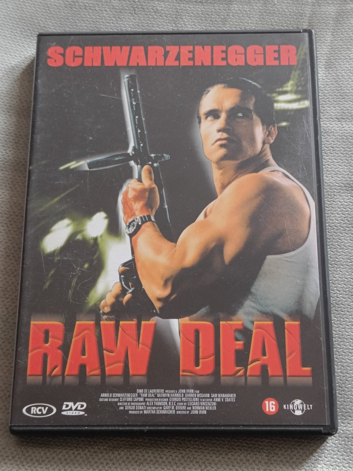 Raw Deal (DVD) - Actiethriller met Arnold Schwarzenegger, Cd's en Dvd's, Gebruikt, Vanaf 16 jaar, Ophalen of Verzenden, Inclusief doosje