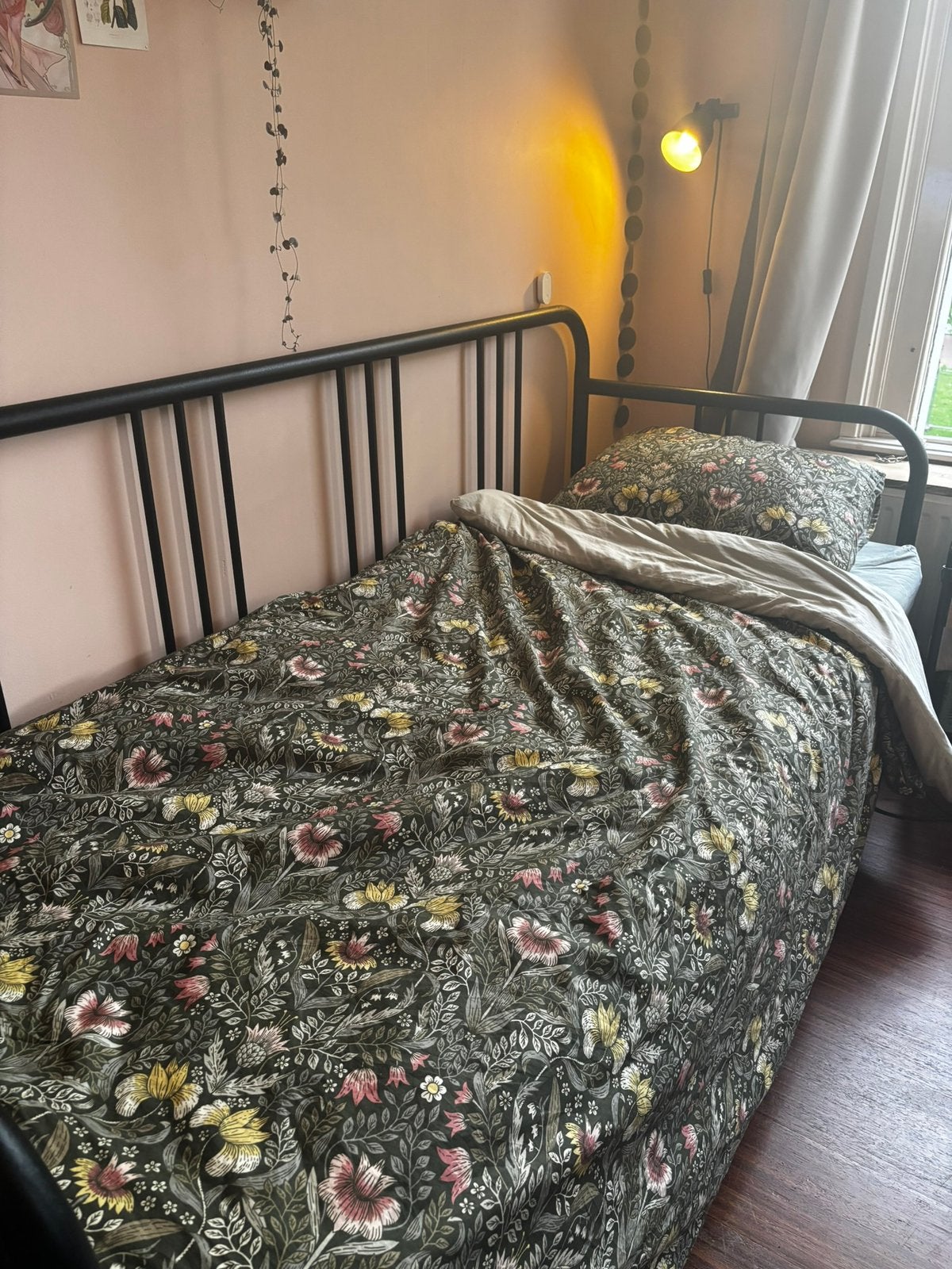 Ikea bedbak - fyresdal, Ophalen, Eenpersoons, Wit, Zo goed als nieuw