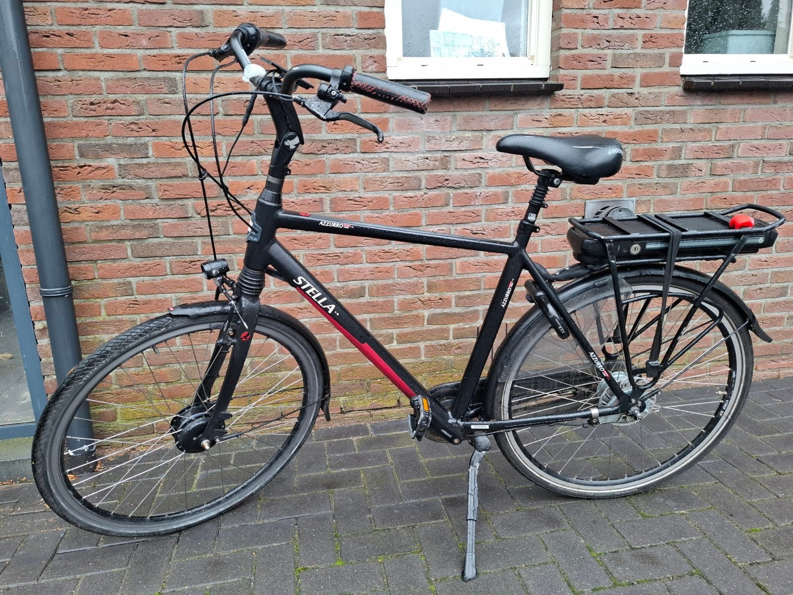 Stella Azurro superior nero - 4117 km, Gebruikt, 55 tot 59 cm, 30 tot 50 km per accu, Ophalen
