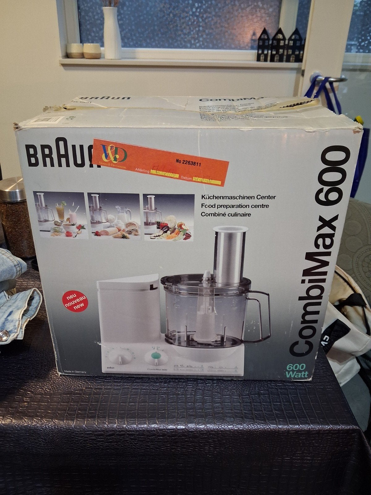 Braun CombiMax 600 Keukenmachine - Nieuw in doos, Ophalen, 2 snelheden, Nieuw, 2 tot 3 liter