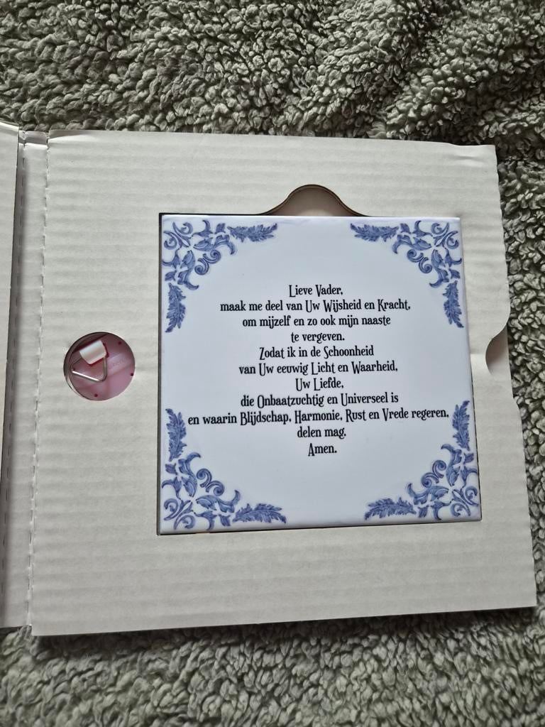 Tegeltje met gebed 'Lieve Vader', Ophalen of Verzenden, Nieuw