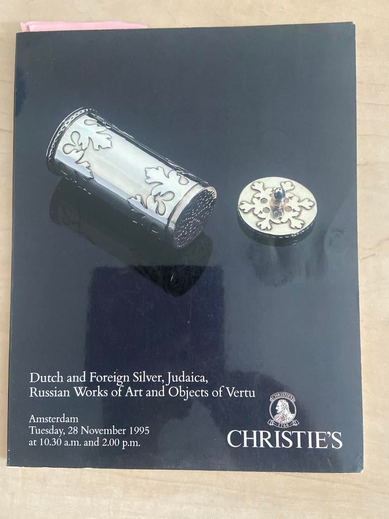 Christie's Catalogus: Zilver, Judaica, Russische Kunst (1995, Ophalen of Verzenden, Gelezen, Catalogus