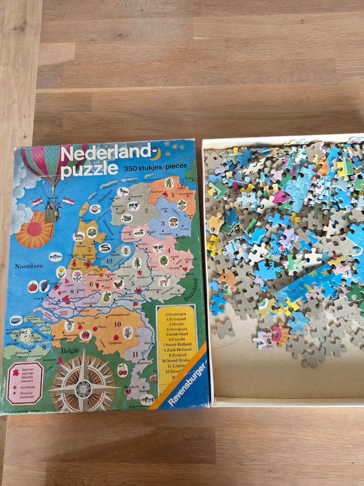 Puzzel 350st, Ophalen, 500 t/m 1500 stukjes, Zo goed als nieuw