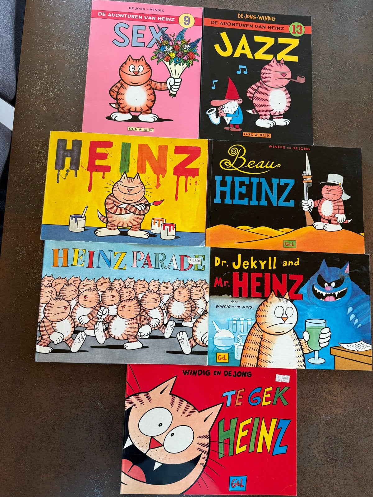 Heinz stripboeken collectie - 7 delen, Meerdere stripboeken, Ophalen of Verzenden, Gelezen