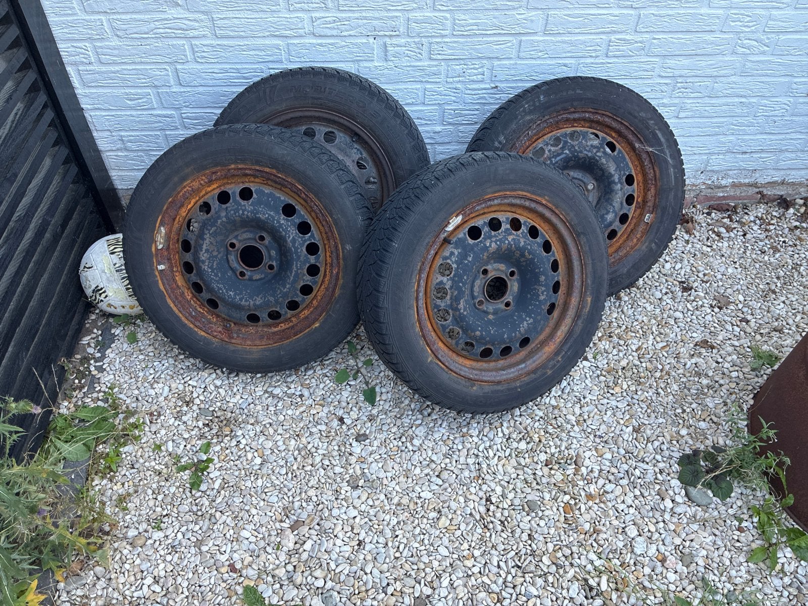 4 banden met velg 185/50 R15 voor Opel Meriva, Auto-onderdelen, Ophalen, Gebruikt, 15 inch, Banden en Velgen