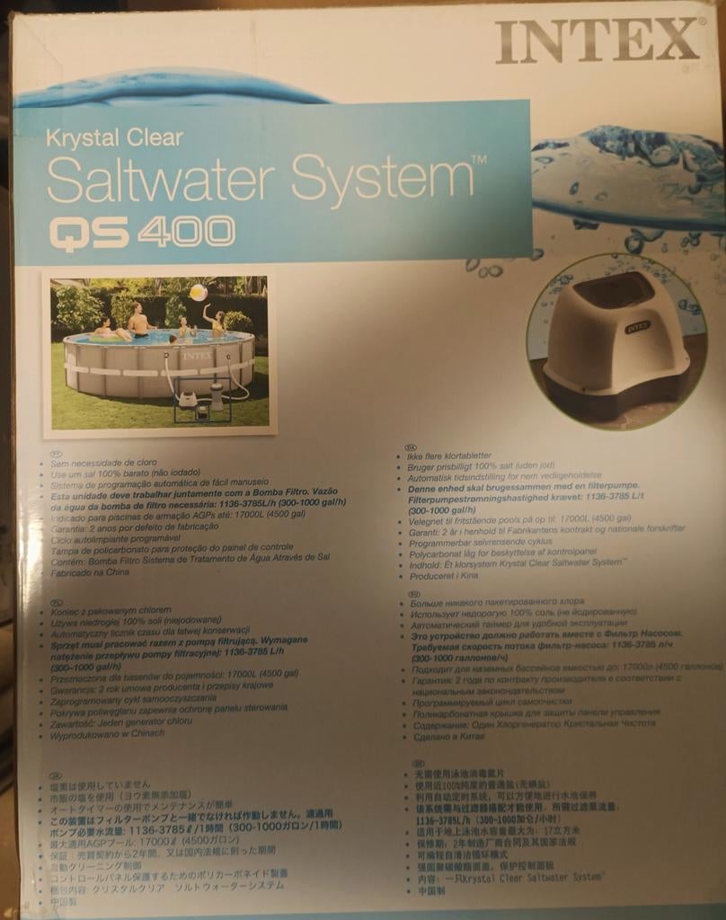 Intex Krystal Clear Saltwater System QS400, Ophalen, Zo goed als nieuw, Overige typen