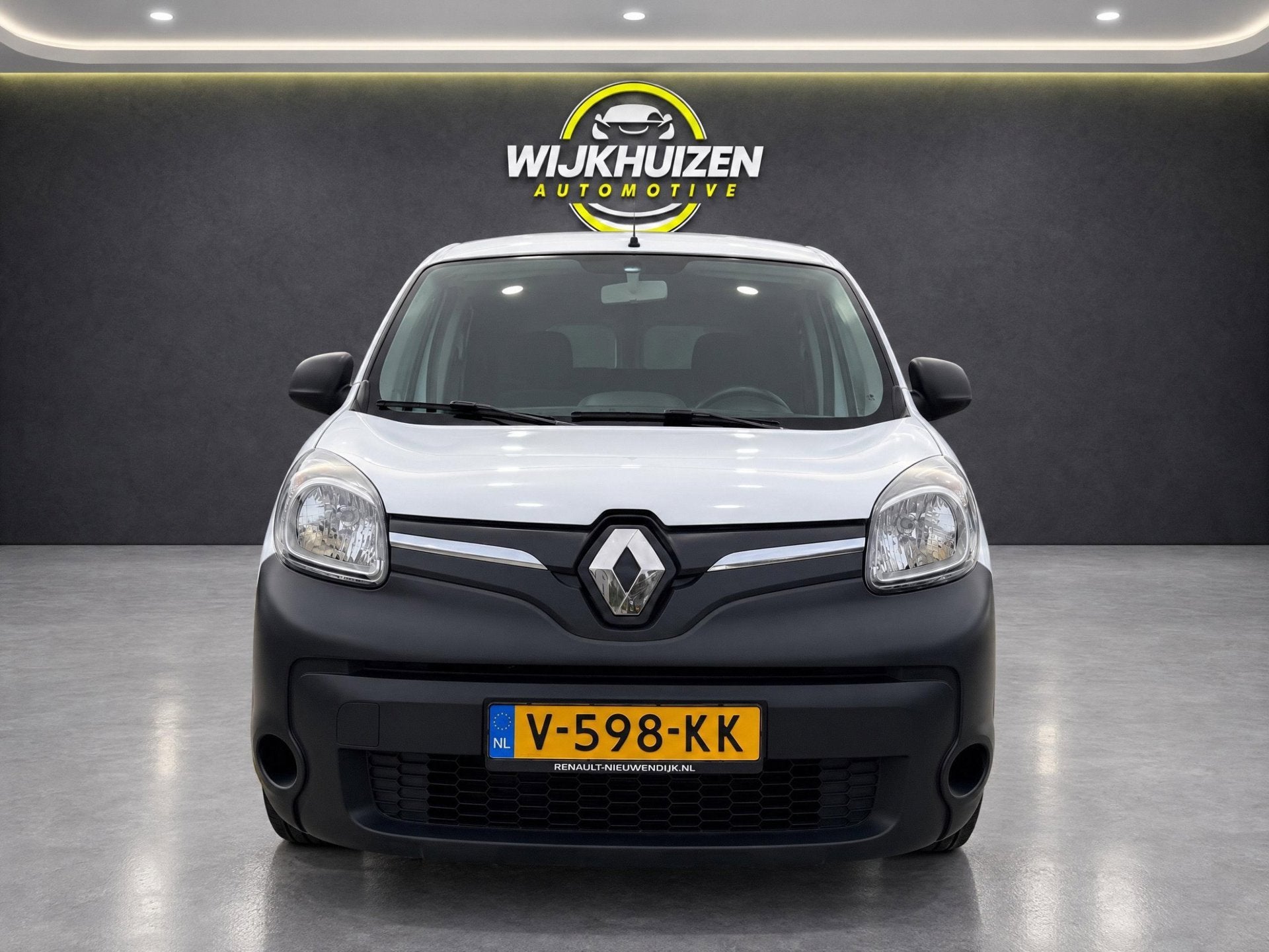 Renault Kangoo Z.E. 44 KW (Huur Accu) met Navigatie ! Cruise, Dealer onderhouden, Stof, Gebruikt, Zwart