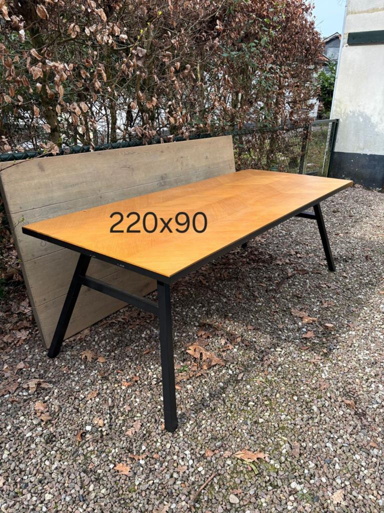 Eettafel visgraat, Ophalen, Gebruikt, Rechthoekig, 50 tot 100 cm