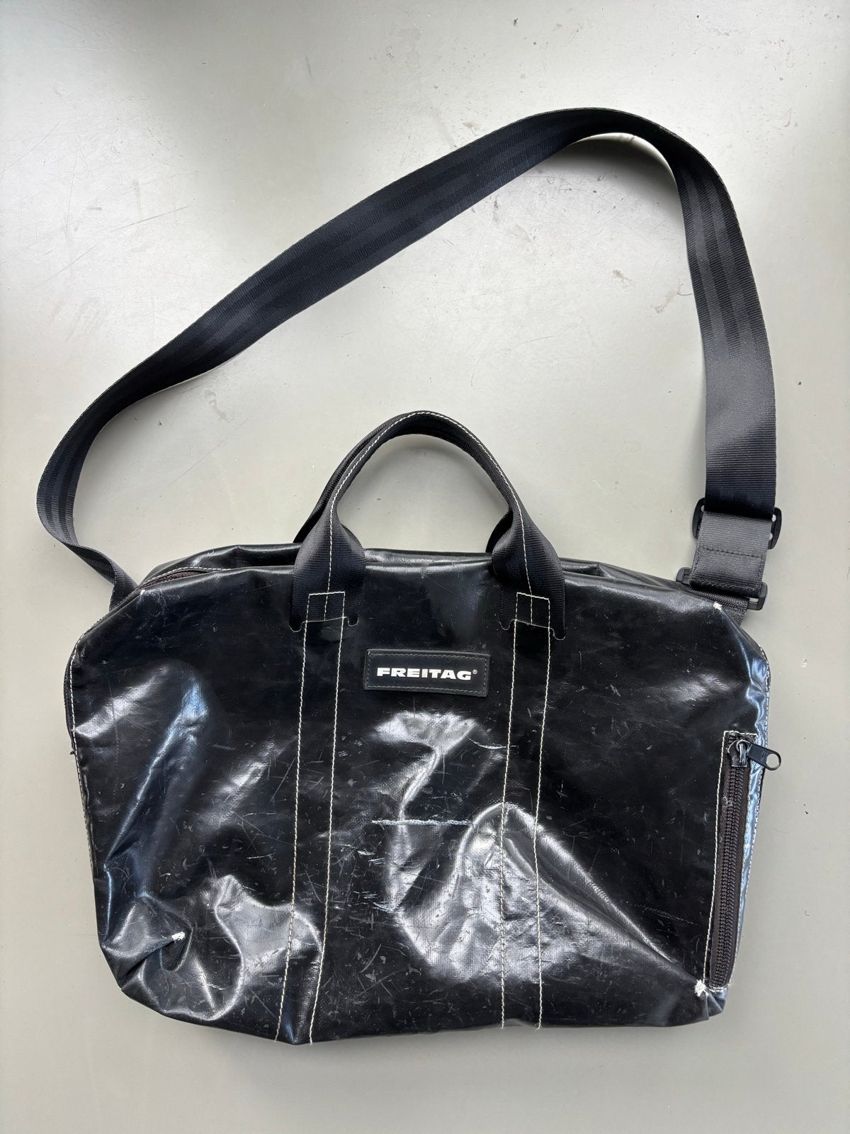 Freitag F41 - Messenger Bag Zwart, Ophalen of Verzenden, Gebruikt, Zwart, Schoudertasje
