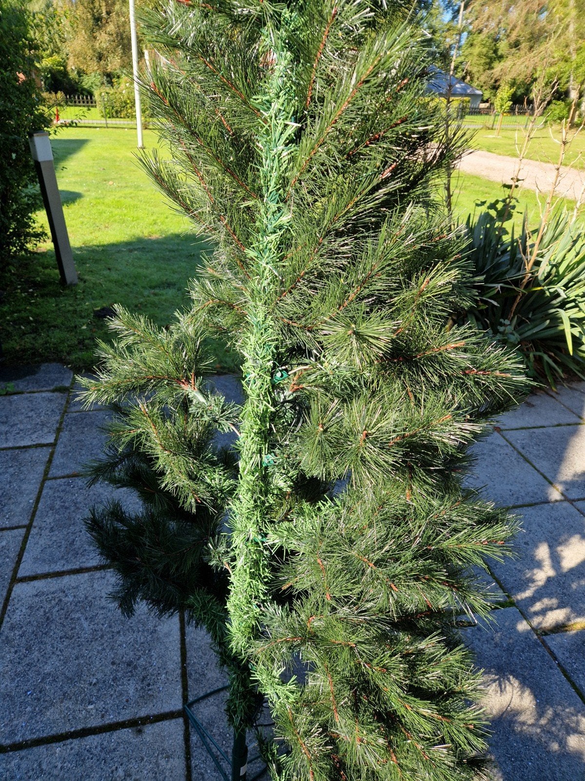 kunst kerst boom 1 zijdig tegen de muur, Ophalen, Zo goed als nieuw