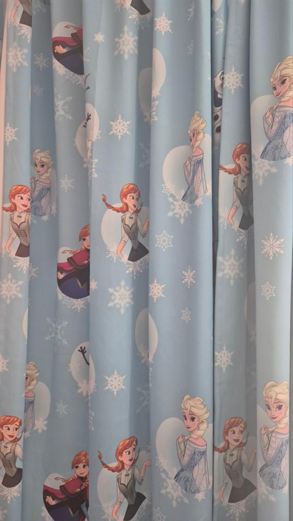 Frozen Gordijnen - Elsa & Anna Kinderkamer, Ophalen, Disney Frozen, Kinderkamer, Thematisch, Gebruikt, 100 tot 150 cm