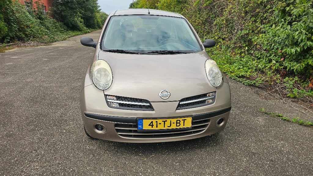 Nissan Micra 1.2 48KW 3DR 2006 Bruin, nieuwe APK, Auto's, Stof, 4 cilinders, Bruin, Origineel Nederlands