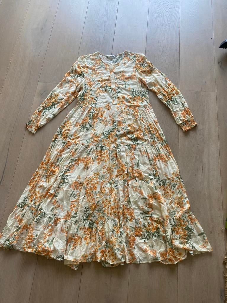 Zara M jurk, Maat 38/40 (M), Wit, Ophalen of Verzenden, Zo goed als nieuw