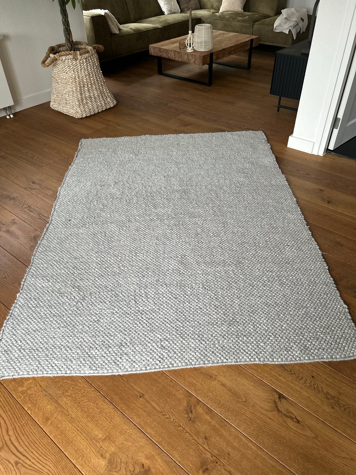 Handgemaakt Vloerkleed Molino - Licht Grijs (150x230 cm), Ophalen, Gebruikt, 100 tot 150 cm, 200 cm of meer