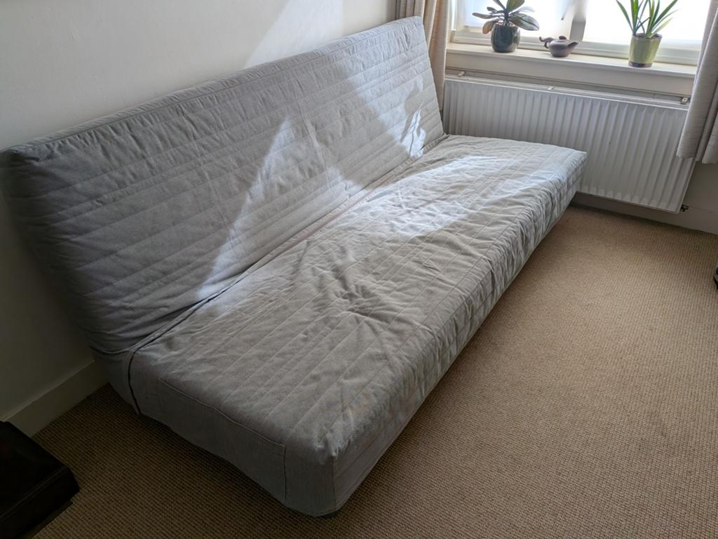 IKEA Beddinge slaapbank met opberglade, Huis en Inrichting, Ophalen, Gebruikt, Tweepersoons, Overige maten