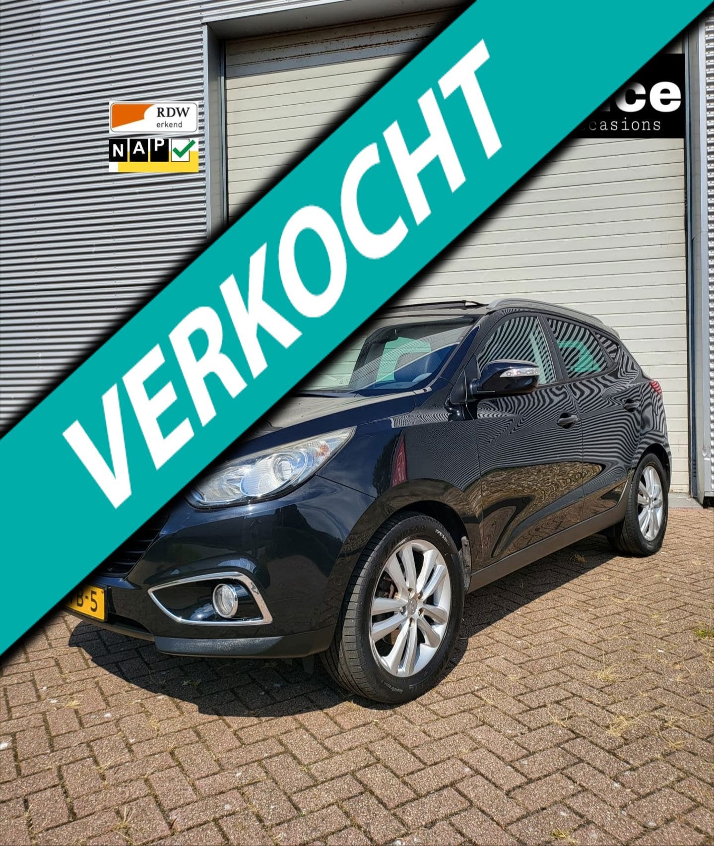 Hyundai Ix35 2.0i i-Catcher AUTOMAAT NAVI OPEN DAK!, Auto's, Hyundai, Gebruikt, Zwart, 4 cilinders, 1600 kg