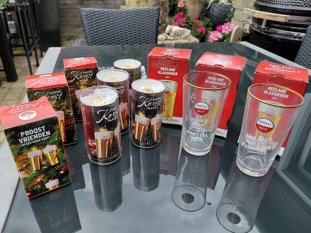 Amstel reclame, Verzamelen, Ophalen, Zo goed als nieuw, Glas of Glazen, Amstel