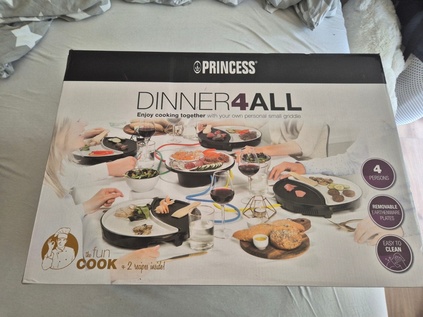 Princess Dinner4All Raclette Gourmetstel voor 4 Personen, Ophalen, Nieuw