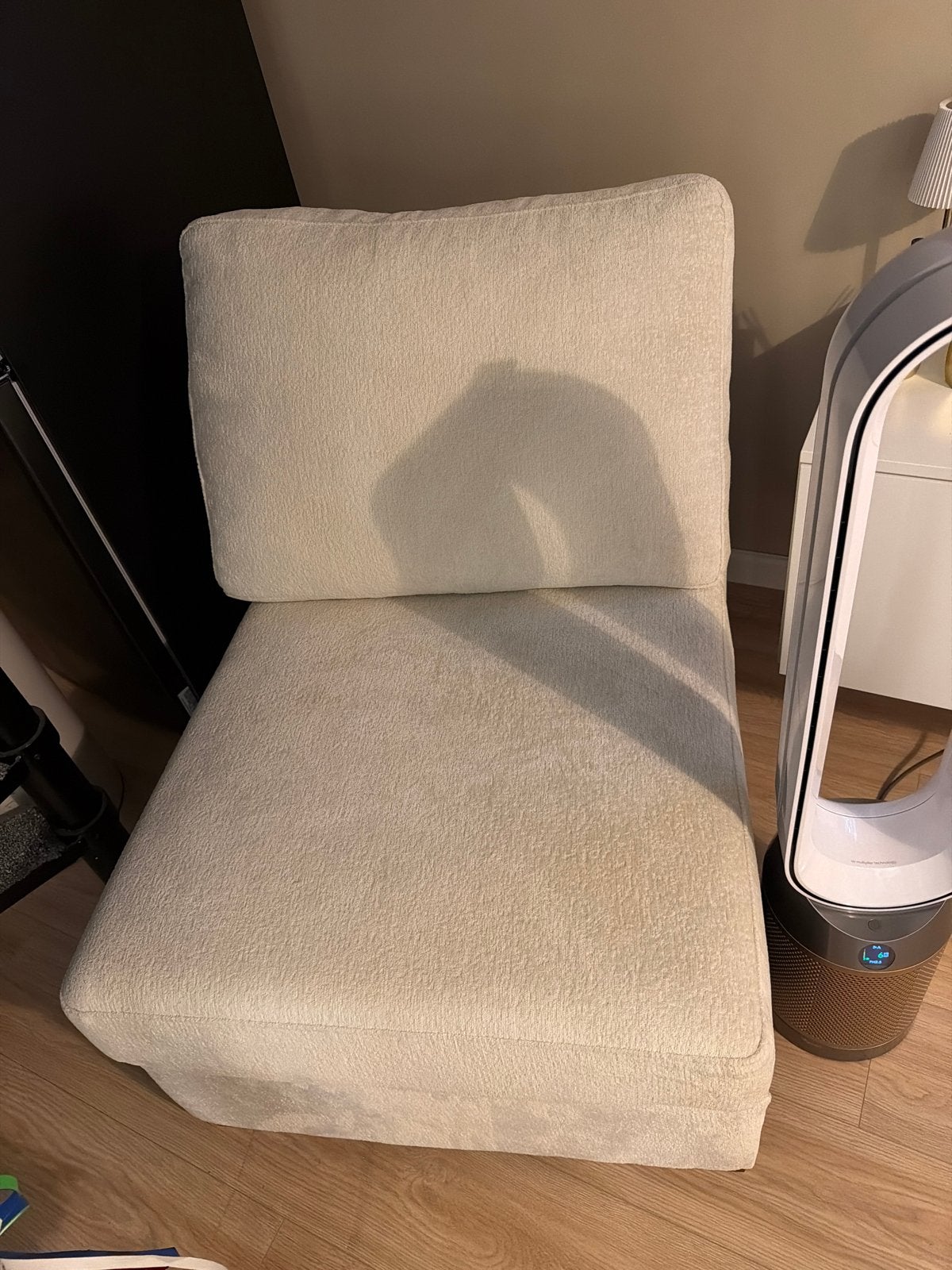 Comfortabele beige bank - Zo goed als nieuw, Ophalen, Eenpersoons, 75 tot 100 cm, Zo goed als nieuw