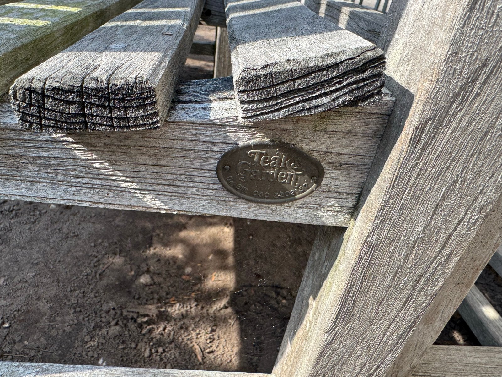 Teak Garden Houten Tuinset - Robuust en Duurzaam, Tuin en Terras, Ophalen, 4 zitplaatsen, Gebruikt, Teakhout