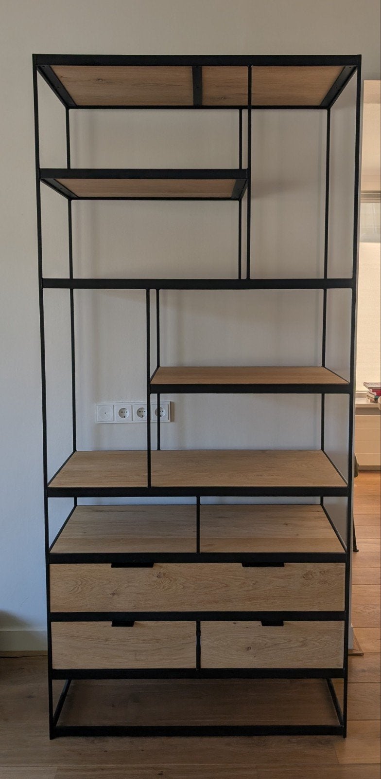 Boekenkast zware kwaliteit, Huis en Inrichting, Kasten | Wandmeubels, Ophalen, Met plank(en), Gebruikt, 200 cm of meer