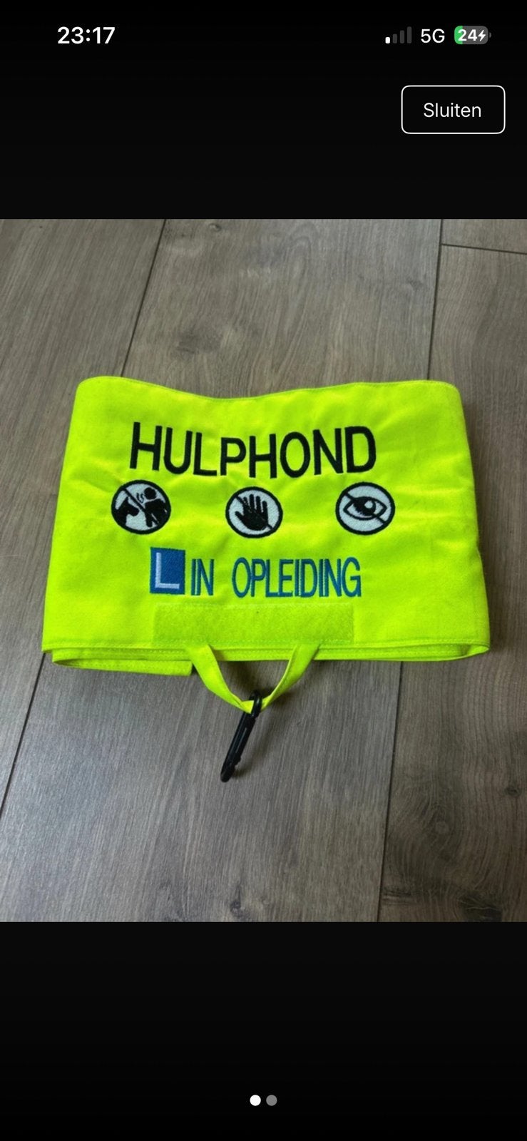 Hulphond beugel sleeve, Ophalen of Verzenden, Zo goed als nieuw