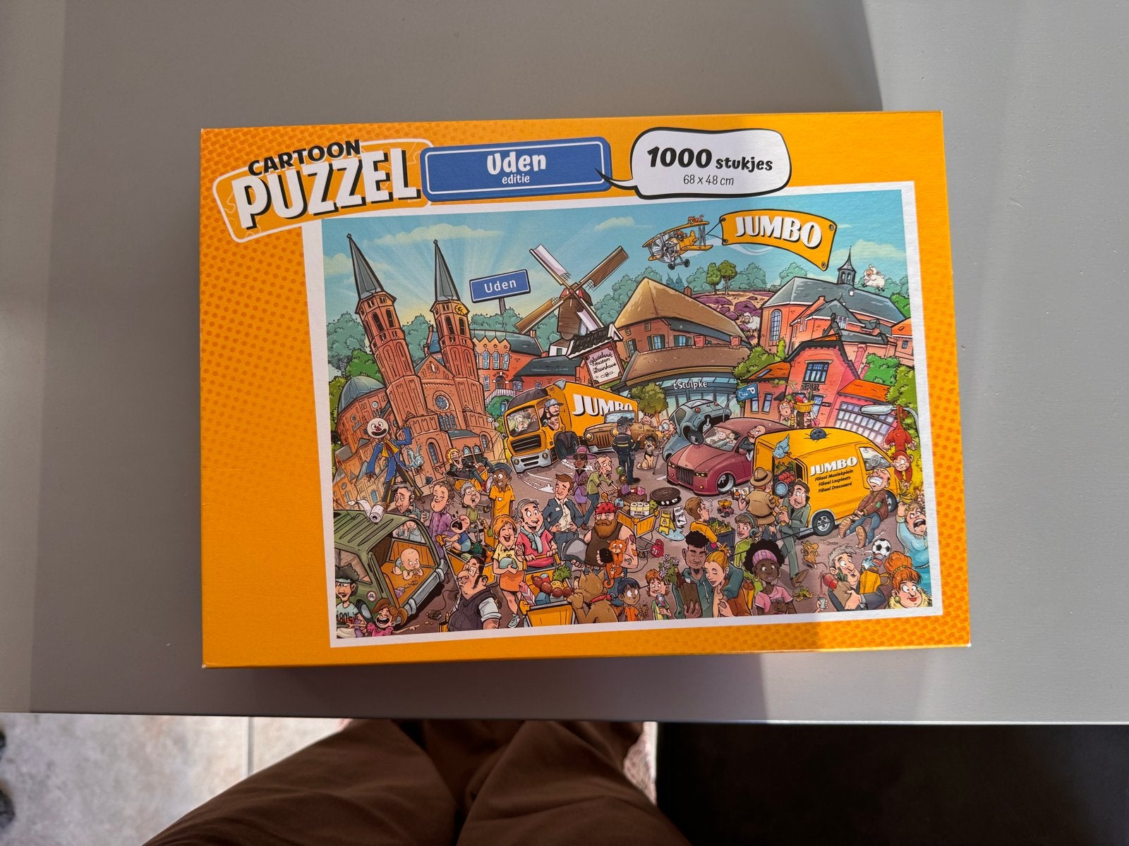 Jumbo Cartoon Puzzel Uden 1000 stukjes, Ophalen, 500 t/m 1500 stukjes, Zo goed als nieuw, Legpuzzel