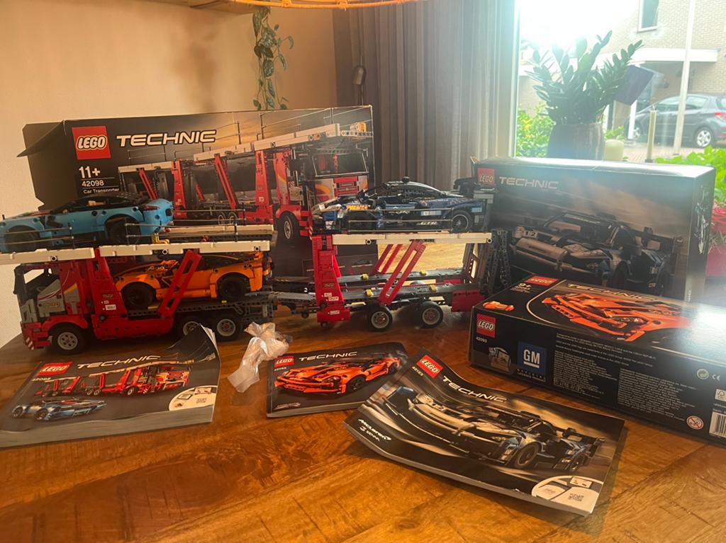 Technisch Lego combinatie transport 42098,42093, 42123, Ophalen, Zo goed als nieuw