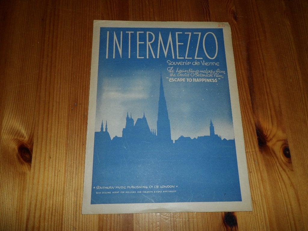 Intermezzo - souvenir de vienne - heinz provost, Gebruikt, Ophalen of Verzenden, Artiest of Componist, Piano