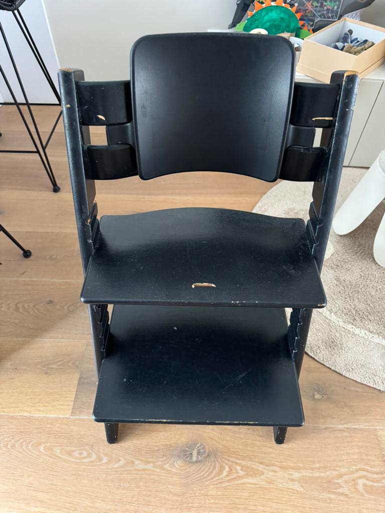 Stokke tripp trapp met zitje, Kinderen en Baby's, Ophalen, Gebruikt, Meegroeistoel, Afneembaar eetblad