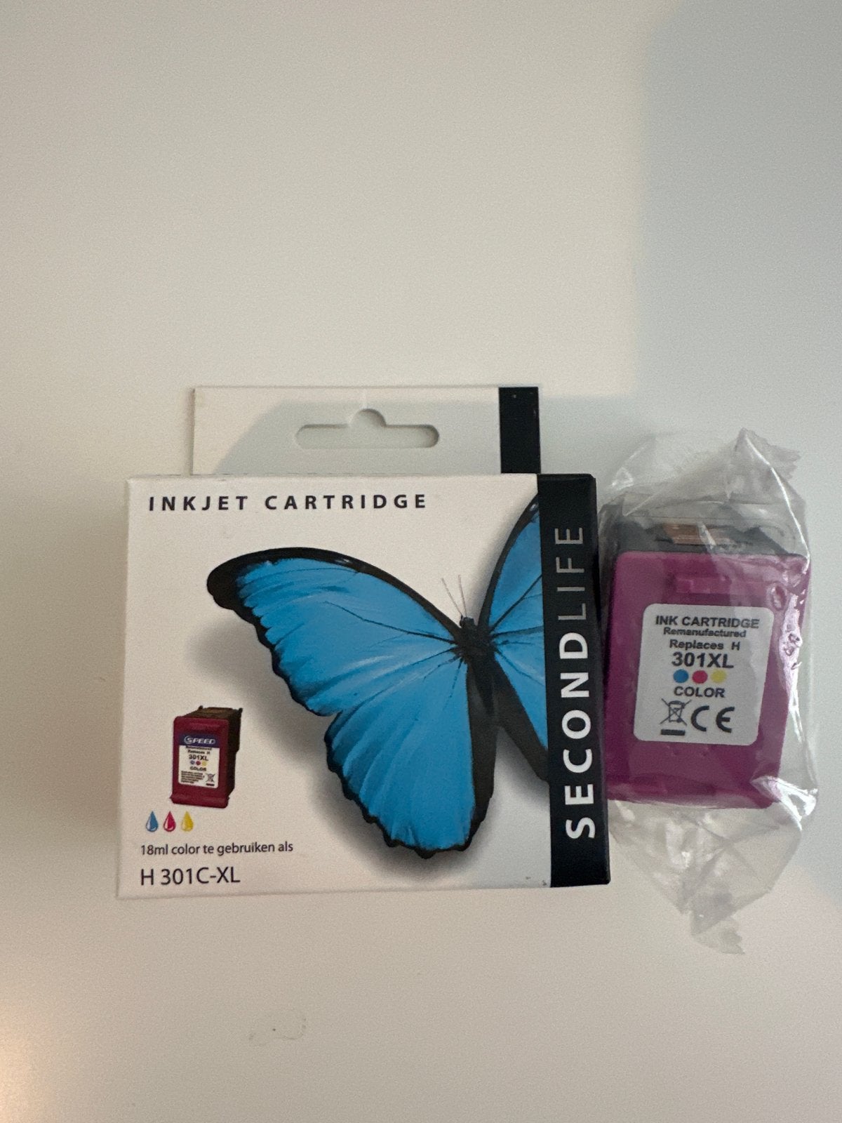 Second Life Inktcartridge H 301C-XL (vervangt HP 301XL), Computers en Software, Ophalen of Verzenden, Nieuw, Cartridge