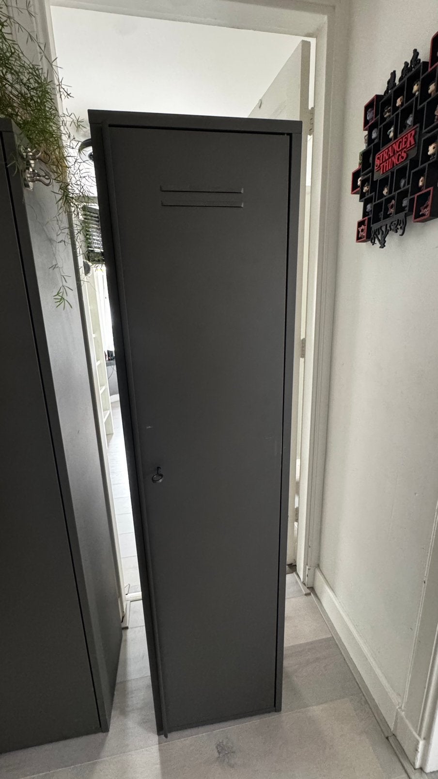 Grijze Ikea stalen lockerkast, Ophalen, Gebruikt