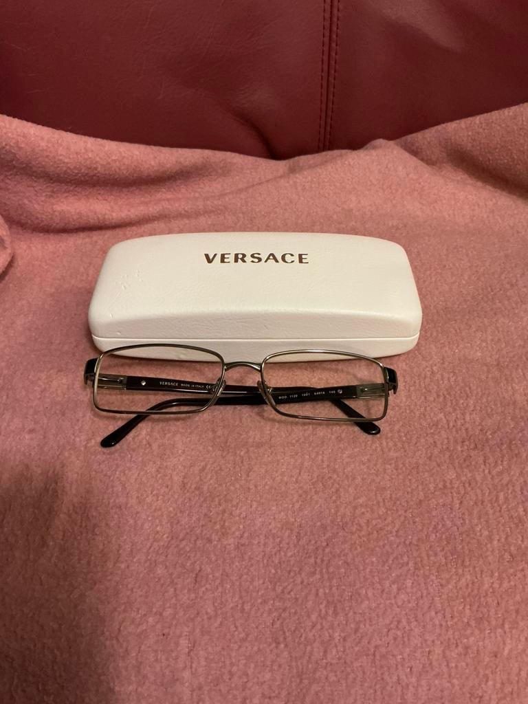 Merk:Versace Bril als nieuw inclusief  brillenkoker, Overige merken, Overige kleuren, Ophalen of Verzenden, Zo goed als nieuw
