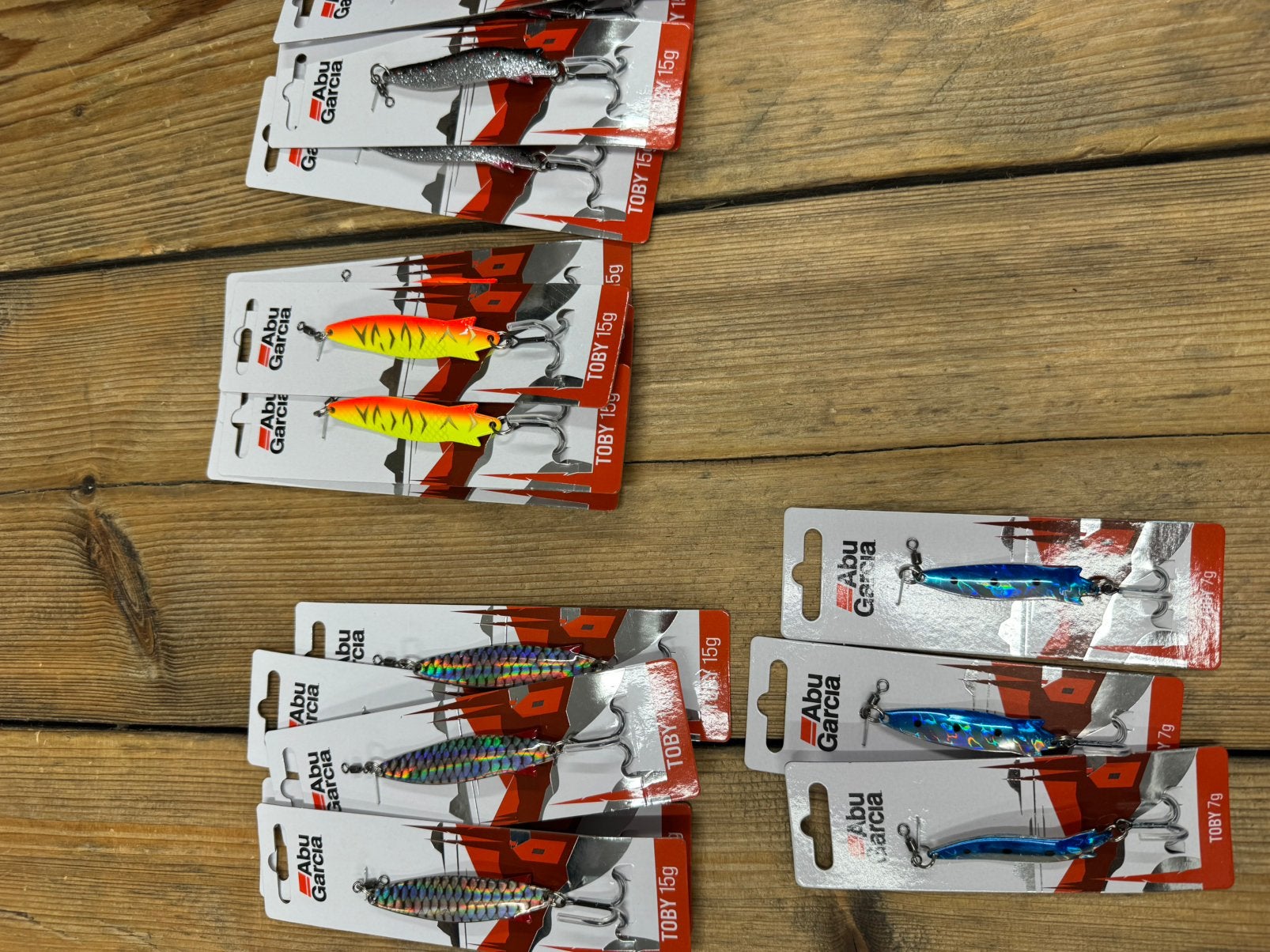 abu garcia toby lepels ! 7 gram en 15 gram, Ophalen of Verzenden, Nieuw, Haak