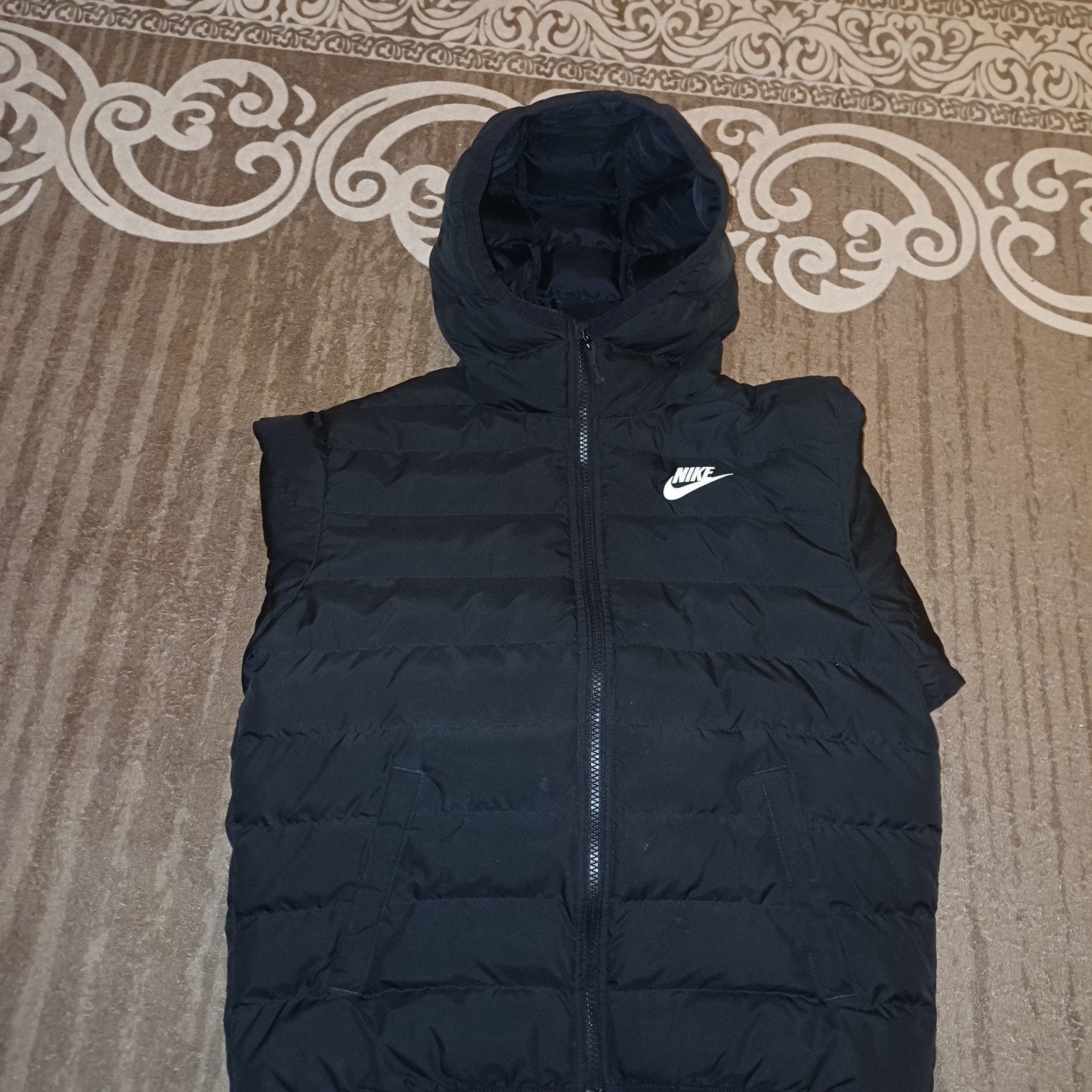 Nike Puffer Jas Zwart - Maat M (137-147cm), Kleding | Heren, Jassen | Winter, Ophalen, Zwart, Nike, Overige maten