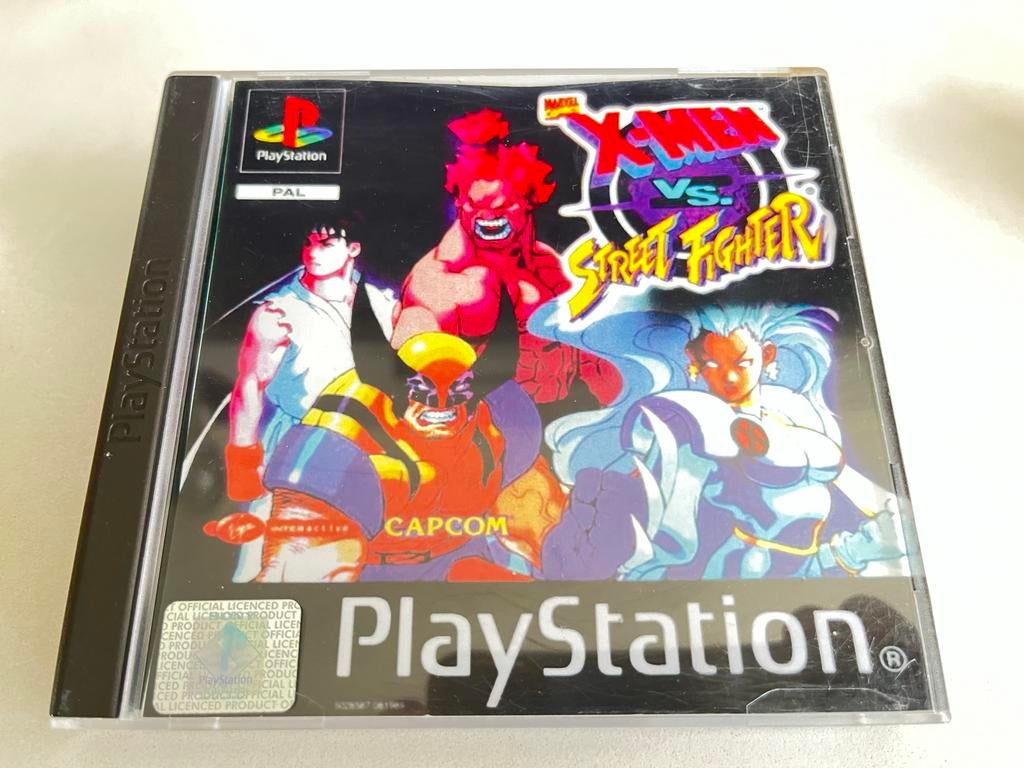 X-Men vs. Street Fighter - PlayStation 1, Spelcomputers en Games, Gebruikt, Vechten, T, 2 spelers