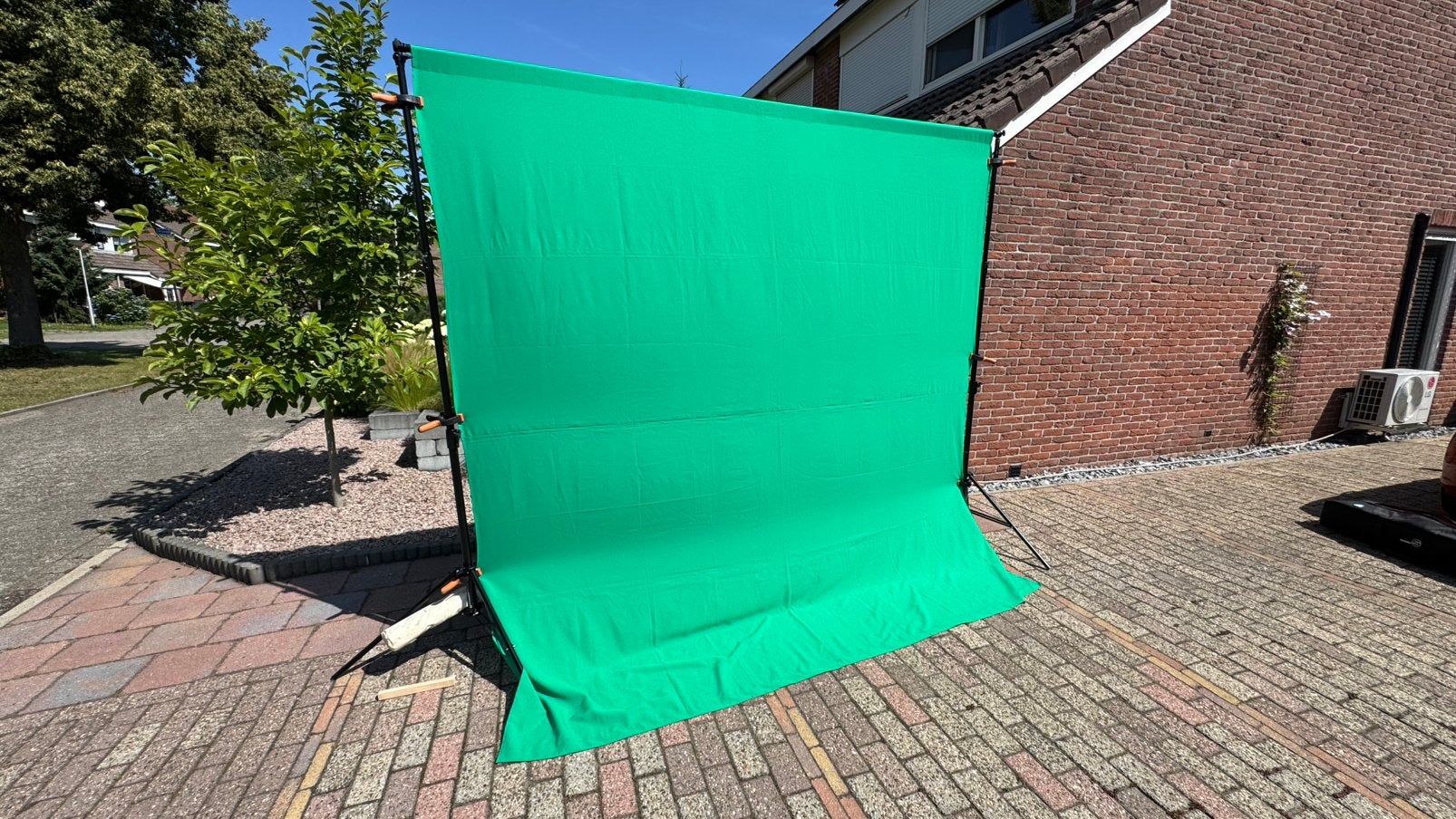 Greenscreen, chroma key wand voor foto/video productie, Ophalen, Zo goed als nieuw, Achtergrond