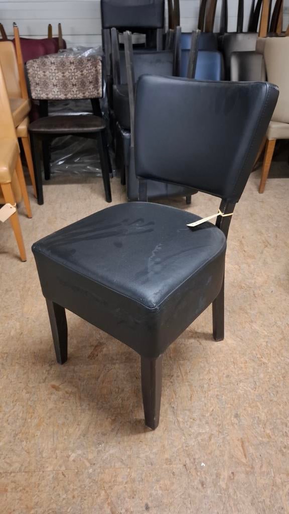 11 mirjam lisa horeca cafe mancave partij stoelen, Gebruikt, Zwart, Ophalen of Verzenden, Vijf, Zes of meer stoelen