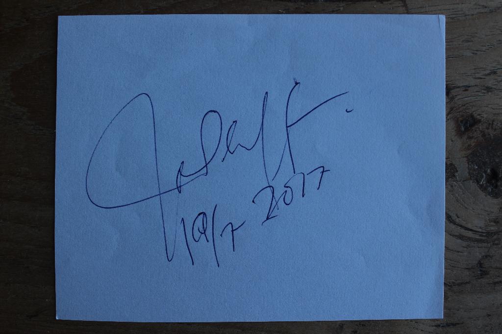 ABBA/ Janne Schaffer (gitarist) - Handtekening!!, Ophalen of Verzenden, Zo goed als nieuw, Foto of Kaart, Gesigneerd