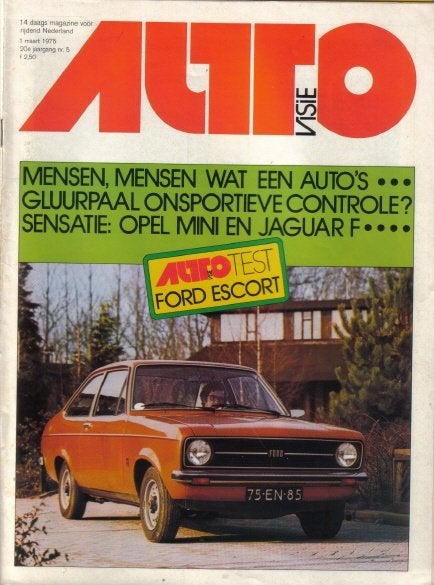 Autovisie 5 1975 : Ford Escort 1.3L - Lancia - Renault 30 TS, Ophalen of Verzenden, Gelezen, Algemeen