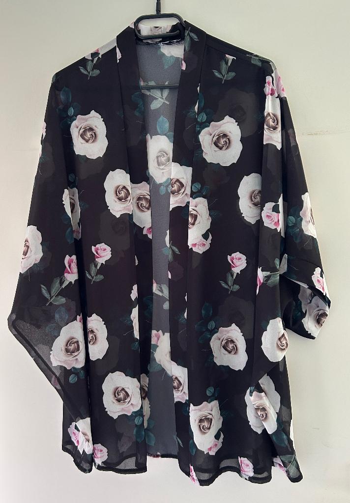 Boohoo strand kimono  / vest / mt 48, Maat 46/48 (XL) of groter, Ophalen of Verzenden, Zo goed als nieuw, Boohoo