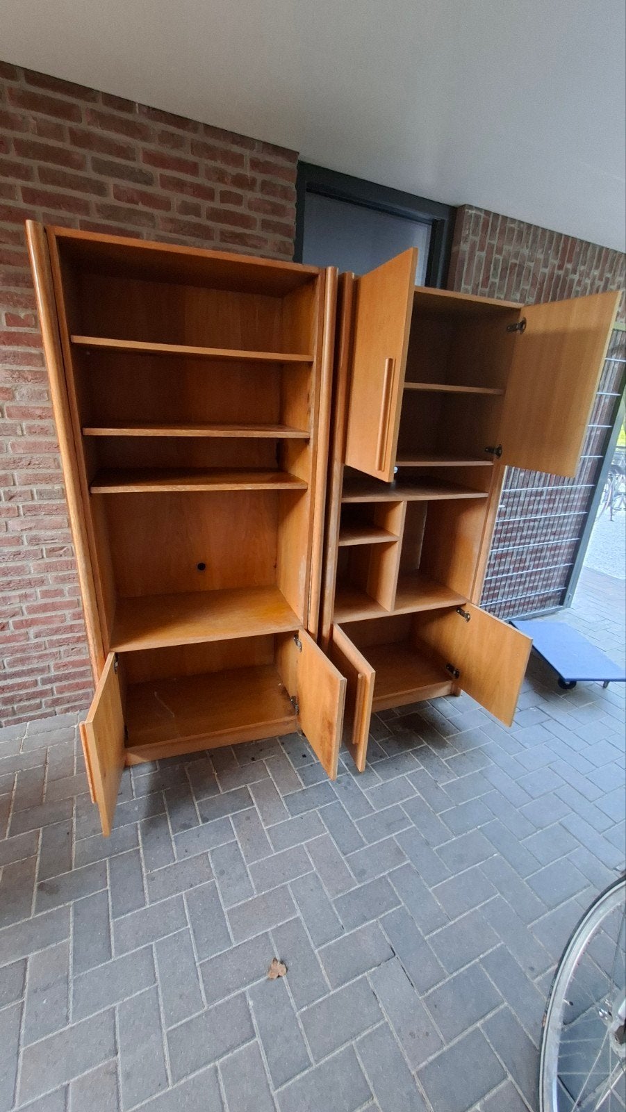 Blank eiken kasten 190 x 88 x 50 cm, Huis en Inrichting, Ophalen, Gebruikt