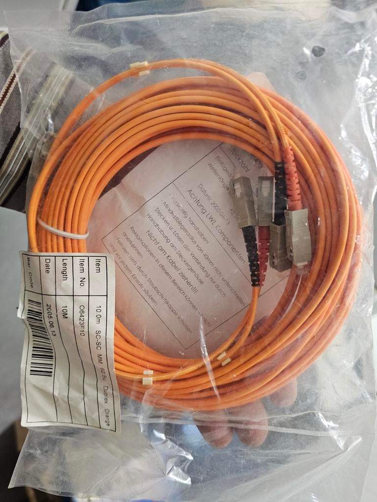 10m SC-SC fiber optic kabel duplex, nieuw l, ongebruikt, Ophalen of Verzenden, Nieuw