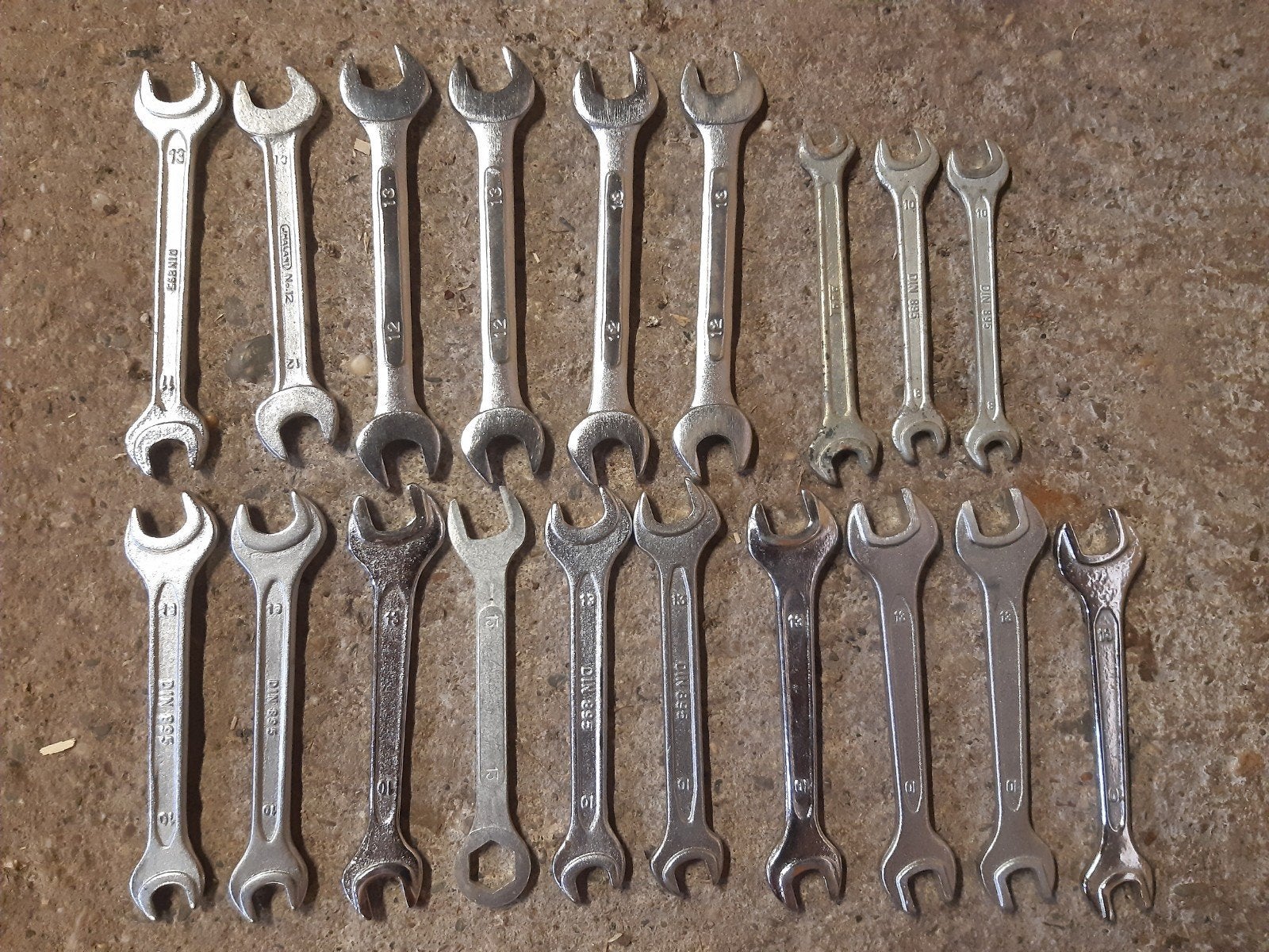 Steeksleutels 13 10 12 8, Doe-het-zelf en Verbouw, Gereedschap | Handgereedschap, Ophalen of Verzenden