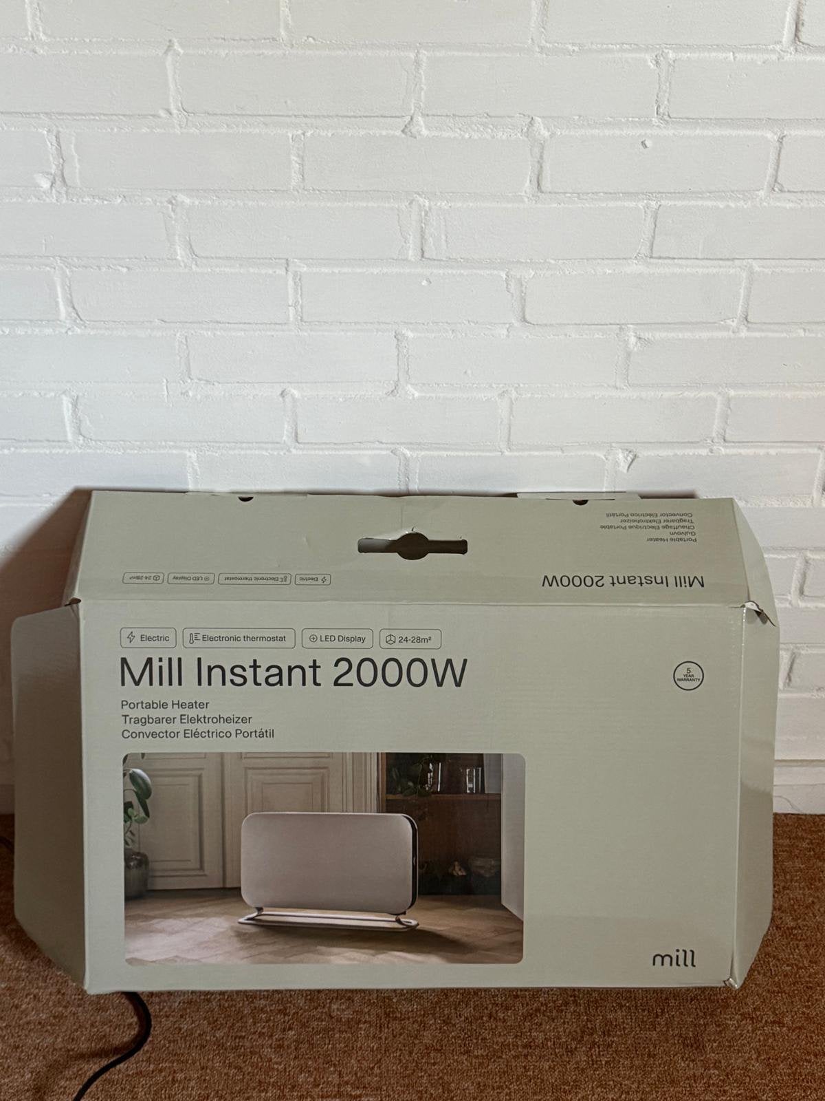 Nieuwe portable heater, Verzenden, Zo goed als nieuw